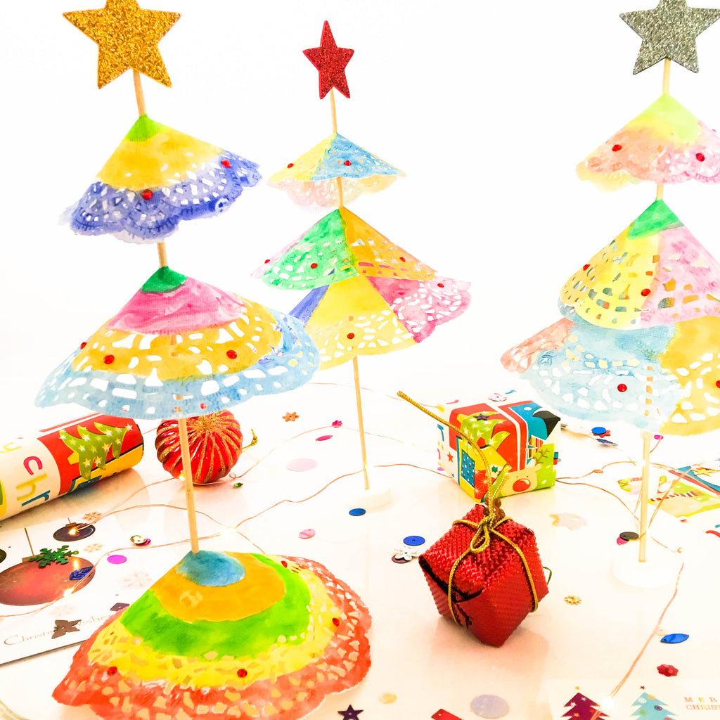 DIY Rainbow Christmas Tree Craft