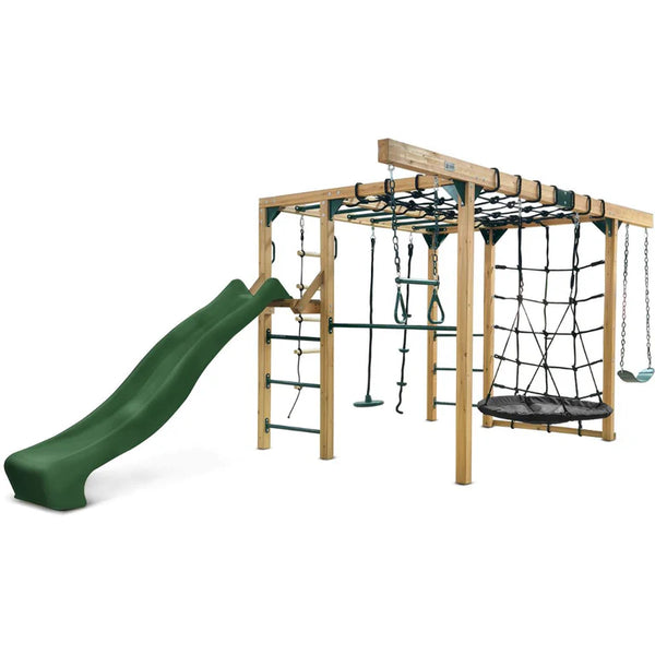 Orangutan Climbing Frame Cube Playset with Green Slide -Lifespan