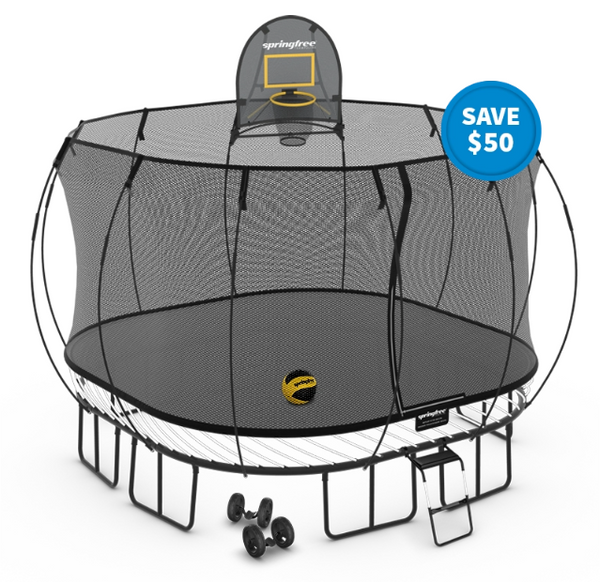 Springfree Trampoline Trampolines Springfree® Large Square Trampoline Moving Bundle (FREE SHIPPING) 9354896000356 S113MOVING Springfree® Large Square Trampoline Moving Bundle - Happy Active Kids Happy Active Kids Australia