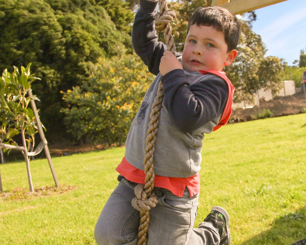 Yellow shop climbing rope