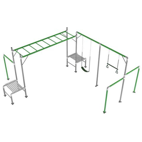 Lifespan Kids Play Centres Junior Jungle Kuranda Monkey Bars with Swing Set - Lifespan Kids - PREORDERS SOLD OUT eta 2022 LKJJ-KURNDST-B Happy Active Kids Australia