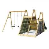 Plum Play Centres Plum® Climbing Pyramid Wooden Swing Set Play Centre with slide and swing set 5036523048255 27400A Buy online: Plum® Climbing Pyramid Wooden Play Centre with Swing Set Happy Active Kids Australia
