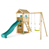 Plum Play Centres Plum® Lookout Tower Wooden Climbing Frame with Swings 5036523055925 27551AC69 Buy online: Plum® Lookout Tower Play Centre with Swings & Slide Happy Active Kids Australia
