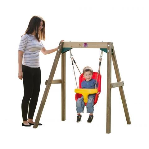 Buy online: Plum® Wooden Baby Swing Set Happy Active Kids