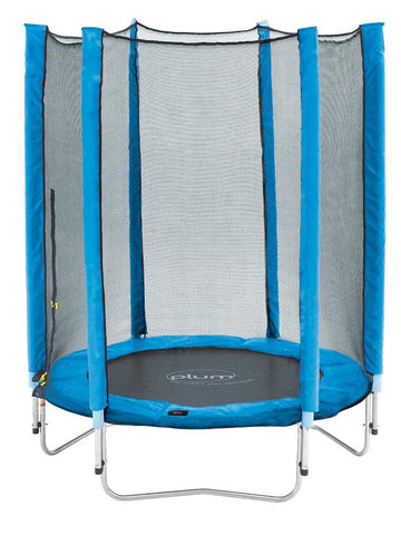 Plum Trampoline Plum® 4.5ft Junior Trampoline & Enclosure - Blue 5036523044493 30182 Buy Online - Plum® 4.5ft Junior Trampoline & Enclosure in Blue  Happy Active Kids Australia