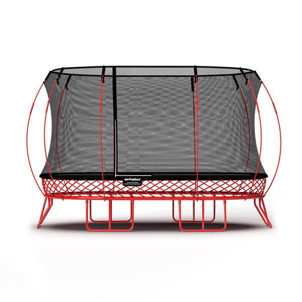 Springfree Trampoline Trampolines Springfree® Large Oval Trampoline in Red (FREE SHIPPING) 664734000219 O92RED Free Delivery : Springfree® Large Oval Trampoline in Red   Happy Active Kids Australia