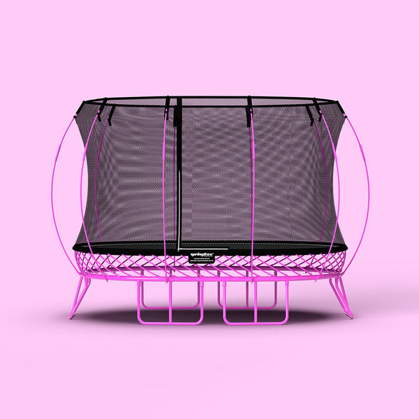 Pink trampoline deals