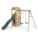 Plum Play Centres Plum® Lookout Tower Wooden Climbing Frame with Swings and Slide 5036523007610 104101A110 Buy online: Plum® Lookout Tower Play Centre with Swings & Slide  Happy Active Kids Australia