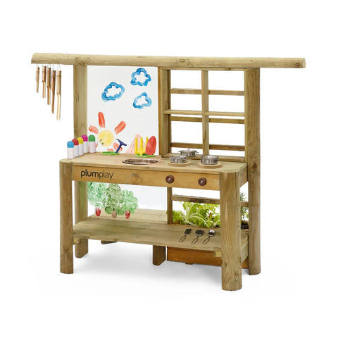 Plum Outdoor Settings Plum® Discovery Wooden Mud Pie Kitchen - OUT OF STOCK eta end of Aug (preorder available now) 5036523015912 110401C1081 Buy online: Plum® Discovery Mud Pie Kitchen - Happy Active Kids Happy Active Kids Australia