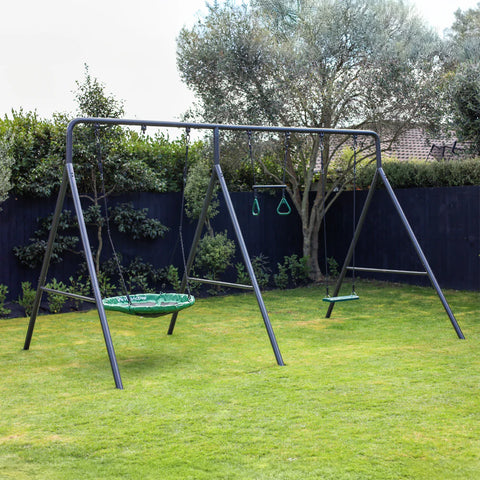 gobaplay® TitanPro Swing Set with Saucer Swing