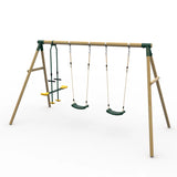 Plum Swing Plum® Colobus Wooden Swing Set with Glider 5036523065856 123201A69 Buy online: Plum® Colobus Wooden Swing Set with Glider - Happy Active Kids Happy Active Kids Australia
