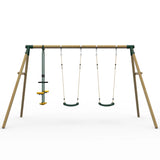 Plum Swing Plum® Colobus Wooden Swing Set with Glider 5036523065856 123201A69 Buy online: Plum® Colobus Wooden Swing Set with Glider - Happy Active Kids Happy Active Kids Australia