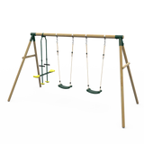 Plum Swing Plum® Colobus Wooden Swing Set with Glider 5036523065856 123201A69 Buy online: Plum® Colobus Wooden Swing Set with Glider - Happy Active Kids Happy Active Kids Australia