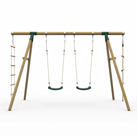 Plum Swing Plum® Gibbon Wooden Swing Set 5036523065863 123301A69 Buy online: Plum® Gibbon Wooden Double Swing Set - Happy Active Kids Happy Active Kids Australia