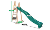 Jumbo 3m Climb and Slide in Green - Lifespan Kids