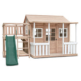 Finley Cubby House with Green Slide - Lifespan Kids