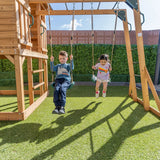 Lifespan Kids Play Houses Kingston Cubby House with Monkey Bars, Swings and Green Slide - Lifespan Kids 9347166085610 LKCH-KING-GN Kingston Cubby House with Monkey Bars, Swings and Green Slide Happy Active Kids Australia
