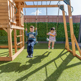 Lifespan Kids Play Houses Kingston Cubby House with Monkey Bars, Swings and Pastel Blue Slide - Lifespan Kids 9347166085627 LKCH-KING-PB Kingston Cubby House with Monkey Bars, Swings and Pastel Blue Slide Happy Active Kids Australia