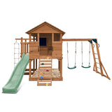 Lifespan Kids Play Houses Kingston Cubby House with Monkey Bars, Swings and Pastel Green Slide - Lifespan Kids 9347166085634 LKCH-KING-PG Kingston Cubby House with Monkey Bars, Swings and Pastel Green Slide Happy Active Kids Australia