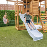 Lifespan Kids Play Houses Kingston Cubby House with Monkey Bars, Swings and Yellow Slide - Lifespan Kids 9347166085665 LKCH-KING-YL Kingston Cubby House with Monkey Bars, Swings and Yellow Slide  Happy Active Kids Australia