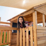 Lifespan Kids Play Houses Kingston Cubby House with Monkey Bars, Swings and Yellow Slide - Lifespan Kids 9347166085665 LKCH-KING-YL Kingston Cubby House with Monkey Bars, Swings and Yellow Slide  Happy Active Kids Australia