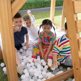 Lifespan Kids Play Houses Kingston Cubby House with Monkey Bars, Swings and Yellow Slide - Lifespan Kids 9347166085665 LKCH-KING-YL Kingston Cubby House with Monkey Bars, Swings and Yellow Slide  Happy Active Kids Australia