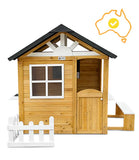 Lifespan Kids Playhouses Maple Wooden Cubby House - Lifespan Kids 9347166088413 LKCH-MAPL-SET Buy online: Maple Wooden Cottage Cubby House - Lifespan Kids Happy Active Kids Australia