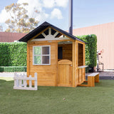 Lifespan Kids Playhouses Maple Wooden Cubby House - Lifespan Kids 9347166088413 LKCH-MAPL-SET Buy online: Maple Wooden Cottage Cubby House - Lifespan Kids Happy Active Kids Australia