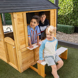 Lifespan Kids Playhouses Maple Wooden Cubby House - Lifespan Kids 9347166088413 LKCH-MAPL-SET Buy online: Maple Wooden Cottage Cubby House - Lifespan Kids Happy Active Kids Australia