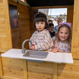 Lifespan Kids Playhouses Maple Wooden Cubby House - Lifespan Kids 9347166088413 LKCH-MAPL-SET Buy online: Maple Wooden Cottage Cubby House - Lifespan Kids Happy Active Kids Australia