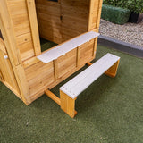 Lifespan Kids Playhouses Maple Wooden Cubby House - Lifespan Kids 9347166088413 LKCH-MAPL-SET Buy online: Maple Wooden Cottage Cubby House - Lifespan Kids Happy Active Kids Australia