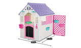 Lifespan Kids Play Houses Dolu Garden Plastic Playhouse with Fence in Pink - Lifespan Kids 8690089025784 LKCH-PLAYGARNPK Buy: Pink Dolu Garden Plastic Playhouse with Fence - Lifespan Kids Happy Active Kids Australia