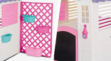 Lifespan Kids Play Houses Dolu Garden Plastic Playhouse with Fence in Pink - Lifespan Kids 8690089025784 LKCH-PLAYGARNPK Buy: Pink Dolu Garden Plastic Playhouse with Fence - Lifespan Kids Happy Active Kids Australia