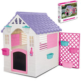 Lifespan Kids Play Houses Dolu Garden Plastic Playhouse with Fence in Pink - Lifespan Kids 8690089025784 LKCH-PLAYGARNPK Buy: Pink Dolu Garden Plastic Playhouse with Fence - Lifespan Kids Happy Active Kids Australia