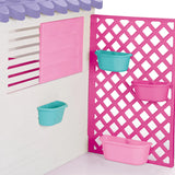Lifespan Kids Play Houses Dolu Garden Plastic Playhouse with Fence in Pink - Lifespan Kids 8690089025784 LKCH-PLAYGARNPK Buy: Pink Dolu Garden Plastic Playhouse with Fence - Lifespan Kids Happy Active Kids Australia