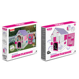 Lifespan Kids Play Houses Dolu Garden Plastic Playhouse with Fence in Pink - Lifespan Kids 8690089025784 LKCH-PLAYGARNPK Buy: Pink Dolu Garden Plastic Playhouse with Fence - Lifespan Kids Happy Active Kids Australia