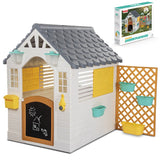 Lifespan Kids Play Houses Dolu Garden Plastic Playhouse with Fence - Lifespan Kids 8690089033109 LKCH-PLAYGARN Buy online: Dolu Garden Plastic Playhouse with Fence - Lifespan Kids Happy Active Kids Australia
