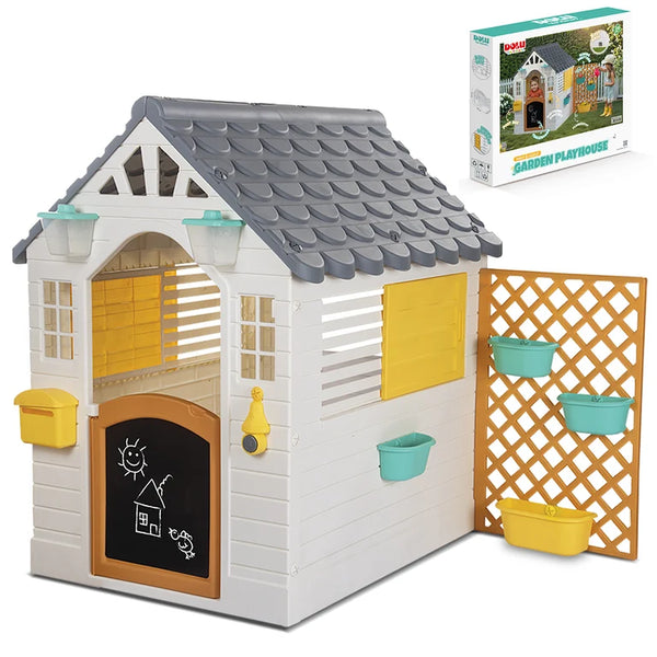 Lifespan Kids Play Houses Dolu Garden Plastic Playhouse with Fence - Lifespan Kids 8690089033109 LKCH-PLAYGARN Buy online: Dolu Garden Plastic Playhouse with Fence - Lifespan Kids Happy Active Kids Australia