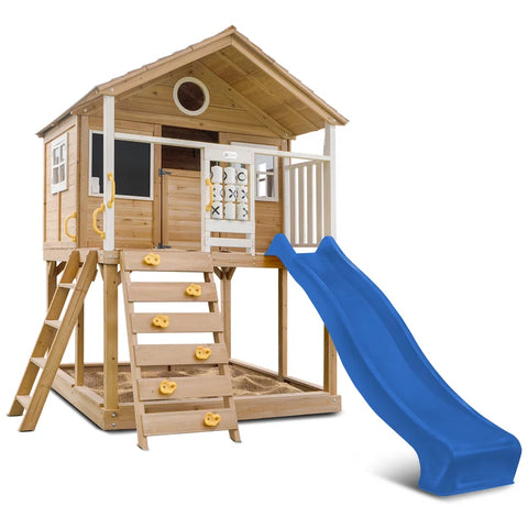 Lifespan Kids Play Houses Warrigal Cubby House with Blue Slide - Lifespan Kids 9347166085672 LKCH-WARR-BU Buy online: Warrigal Cubby House with Blue Slide - Lifespan Kids Happy Active Kids Australia