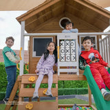Lifespan Kids Play Houses Warrigal Cubby House with Green Slide - Lifespan Kids 9347166085689 LKCH-WARR-GN Buy online: Warrigal Cubby House with Green Slide - Lifespan Kids Happy Active Kids Australia