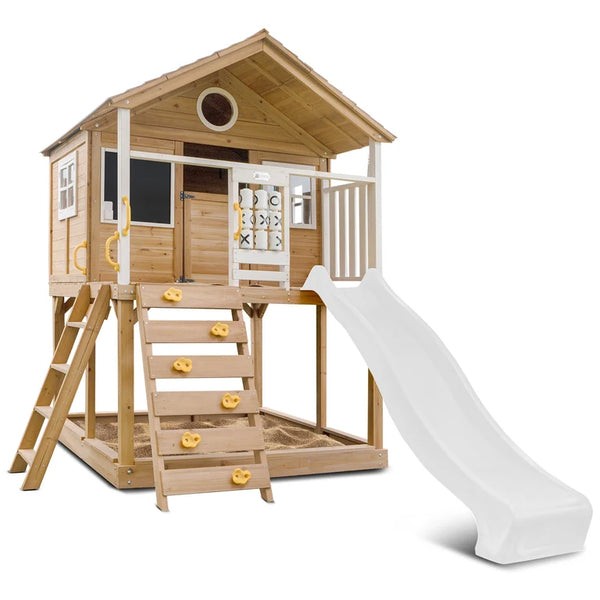 Lifespan Kids Play Houses Warrigal Cubby House with White Slide - Lifespan Kids 9347166085726 LKCH-WARR-PW Buy online: Warrigal Cubby House with White Slide - Lifespan Kids Happy Active Kids Australia