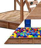 Winchester Cubby House with 1.2m platform and 2.2m Blue Slide - Lifespan Kids