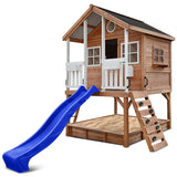 Winchester Cubby House with 1.2m platform and 2.2m Blue Slide - Lifespan Kids