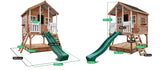 Winchester Cubby House with 1.2m platform and 2.2m Green Slide - Lifespan Kids
