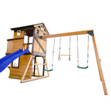 Darlington Play Centre Swing Set with Blue Slide - Lifespan Kids - OUT OF STOCK eta mid - late May (preorder available now)