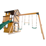 Darlington Play Centre Swing Set with Green Slide - Lifespan Kids
