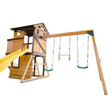 Darlington Play Centre Swing Set with Yellow Slide - Lifespan Kids