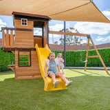 Darlington Play Centre Swing Set with Yellow Slide - Lifespan Kids