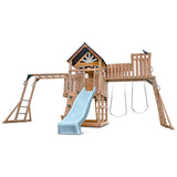 Lifespan Kids Swing Sets & Playsets Kensington Play Centre Set with Pastel Blue Slide - Lifespan Kids 9347166086259 LKPC-KENS-PB Buy online: Kensington Centre Set with Pastel Blue Slide - Lifespan Kids Happy Active Kids Australia