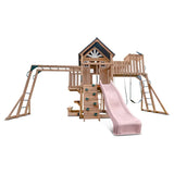 Lifespan Kids Swing Sets & Playsets Kensington Play Centre Set with Pastel Pink Slide - Lifespan Kids 9347166086273 LKPC-KENS-PP Buy online: Kensington Centre Set with Pastel Pink Slide - Lifespan Kids Happy Active Kids Australia